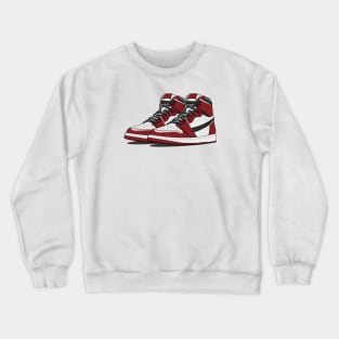 Retro Basketball Sneakers Crewneck Sweatshirt